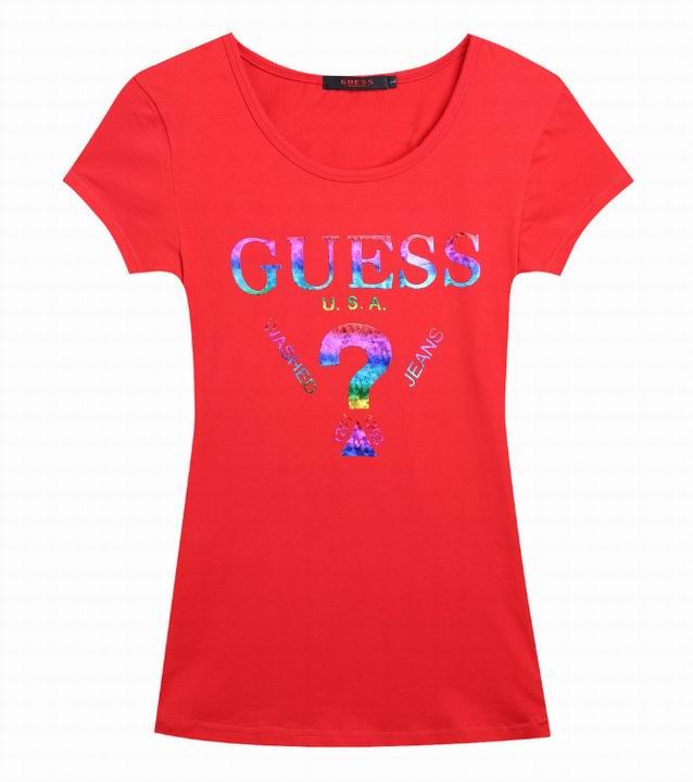 Guess short round collar T woman S-XL-012